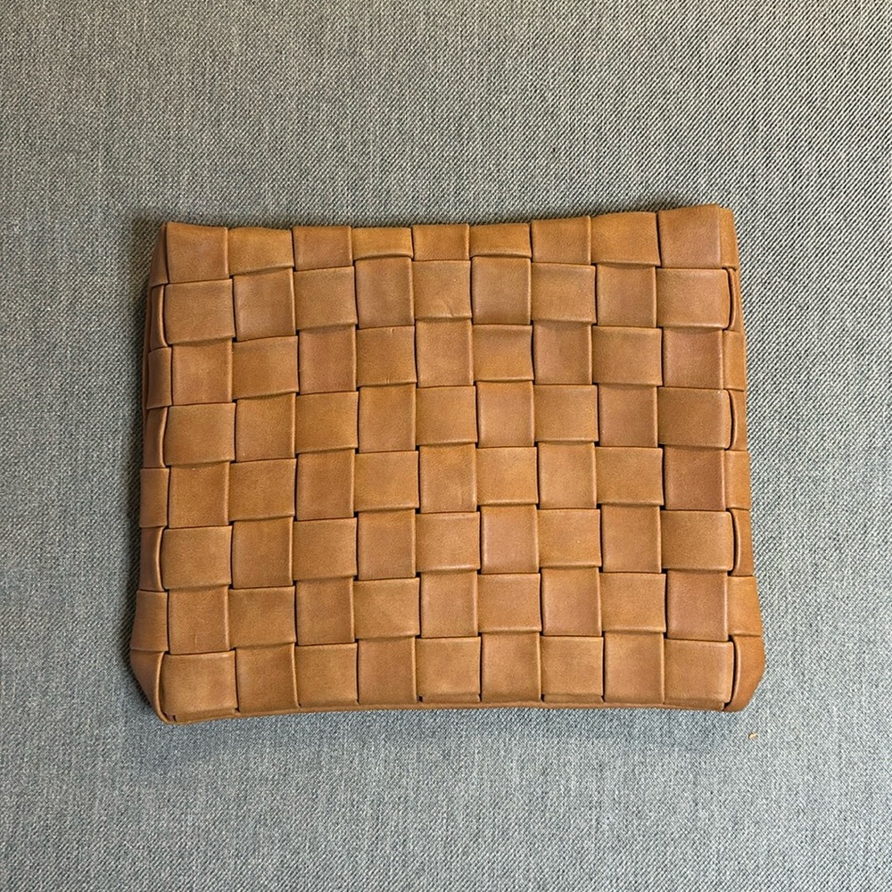Merona Brown Woven Clutch